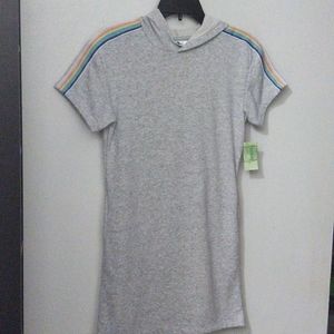 GIRL S BIG GREY HOODIE ACTIVE DRESS